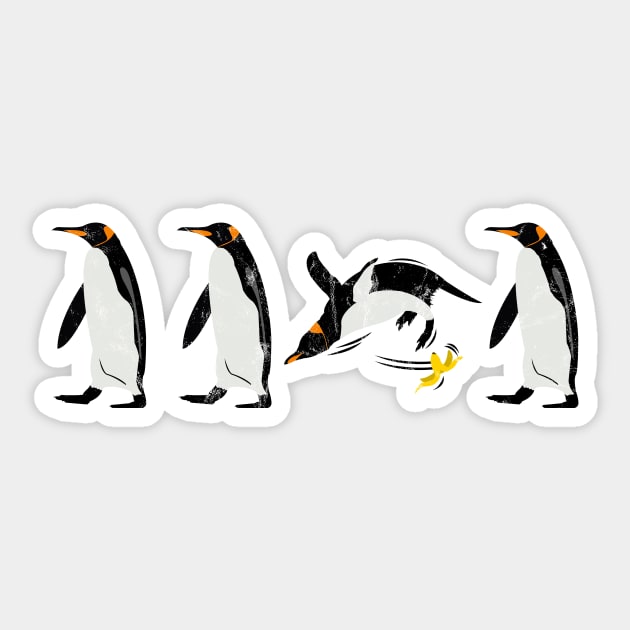 Penguins & Bananas Sticker by LuisP96